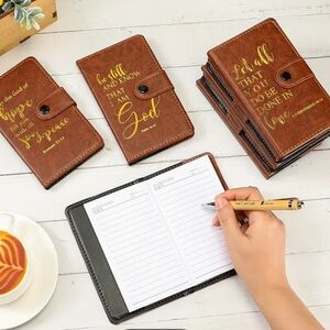 Scripture Notebooks with Gold Lettering